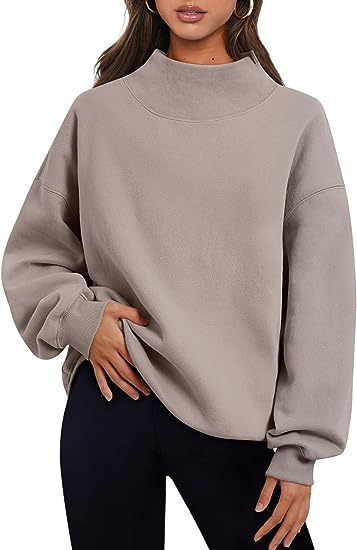 CozyCharm Fleece Turtleneck Sweater