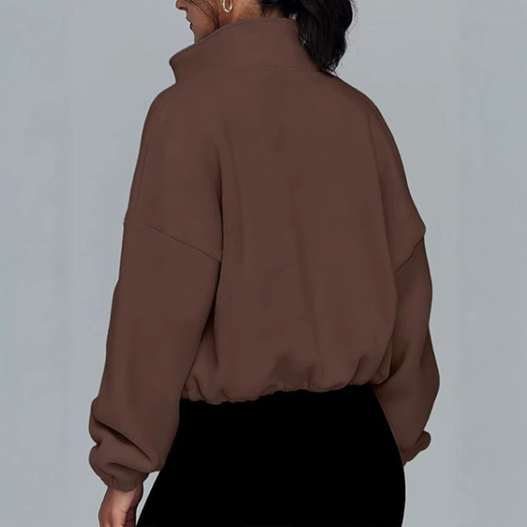 : EaseLuxe Zip Cardigan