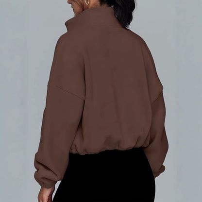 : EaseLuxe Zip Cardigan