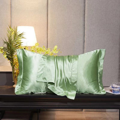 Single Double Household Simple Ice Silk Pillowcase