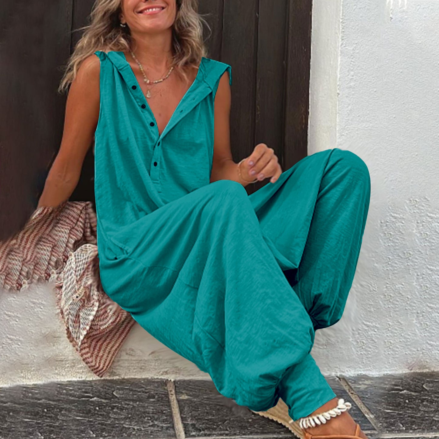 UrbanEase Hooded Jumpsuit