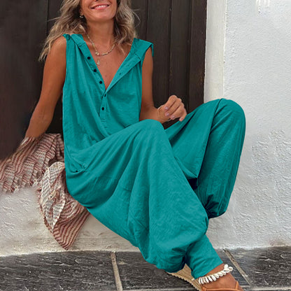 UrbanEase Hooded Jumpsuit