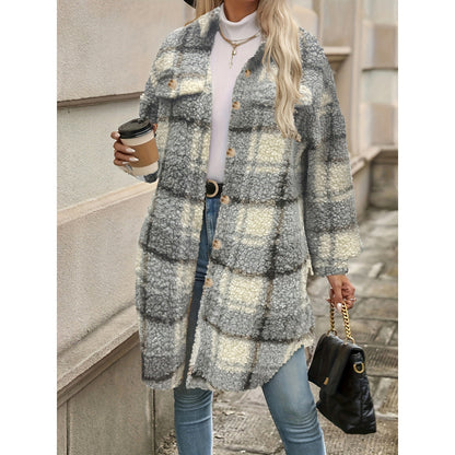 ModaBlock Plaid Padded Jacket