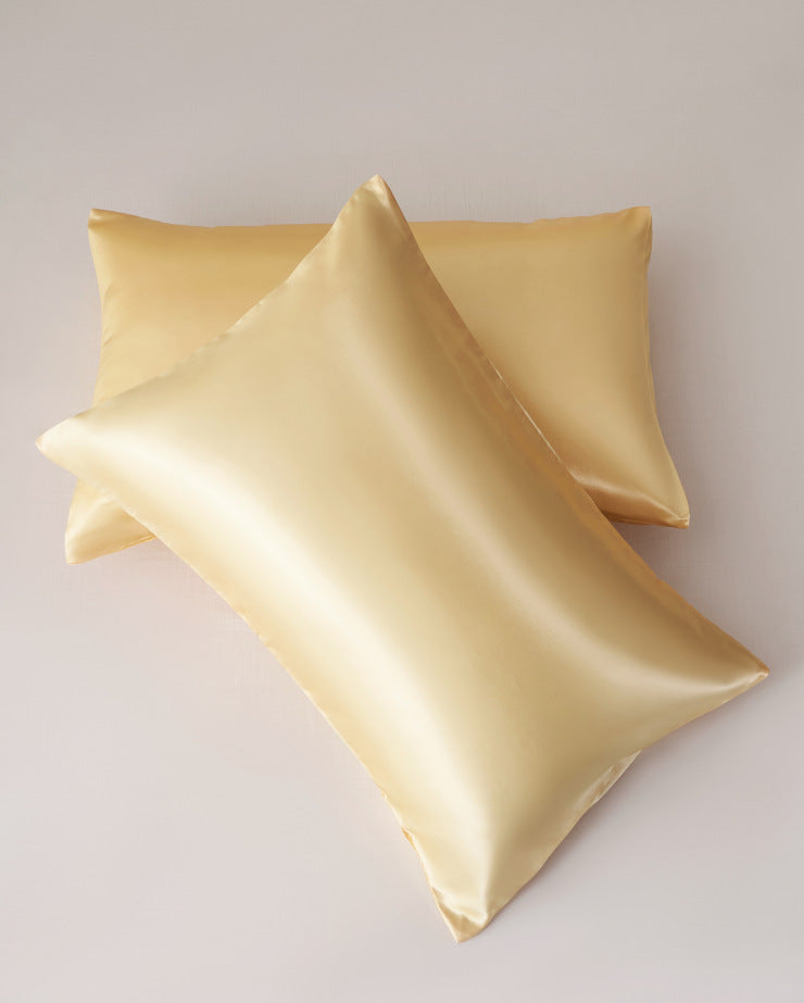 Silk-like Solid Color Pillowcase