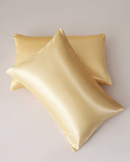Silk-like Solid Color Pillowcase