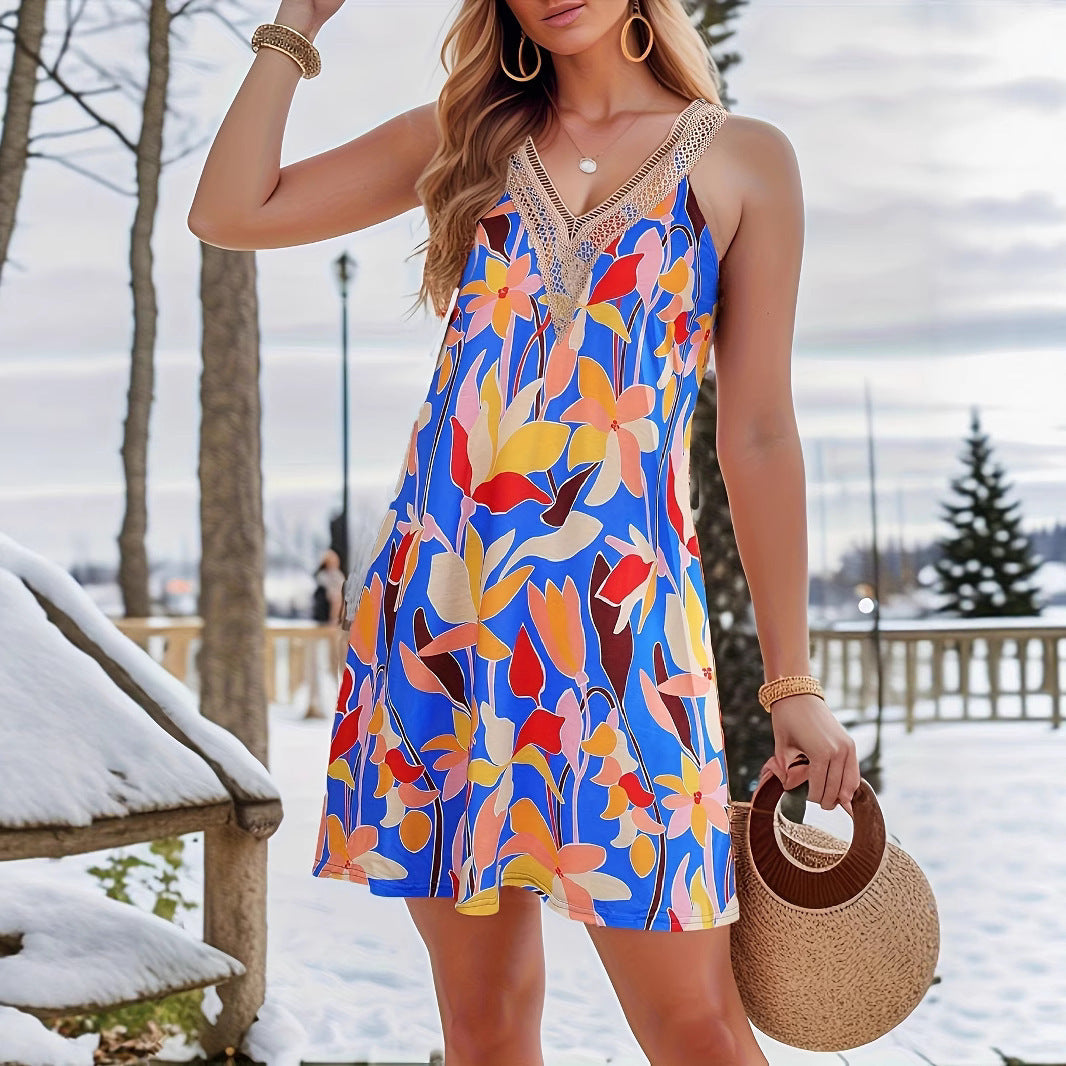 Seabloom Lace V-Neck Dress