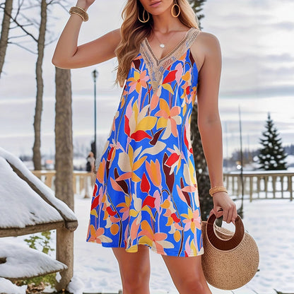 Seabloom Lace V-Neck Dress