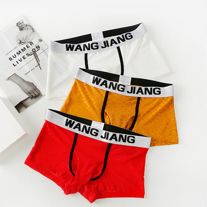 Men's Underwear Ice Silk Mesh Fabric Translucent Ice Silk