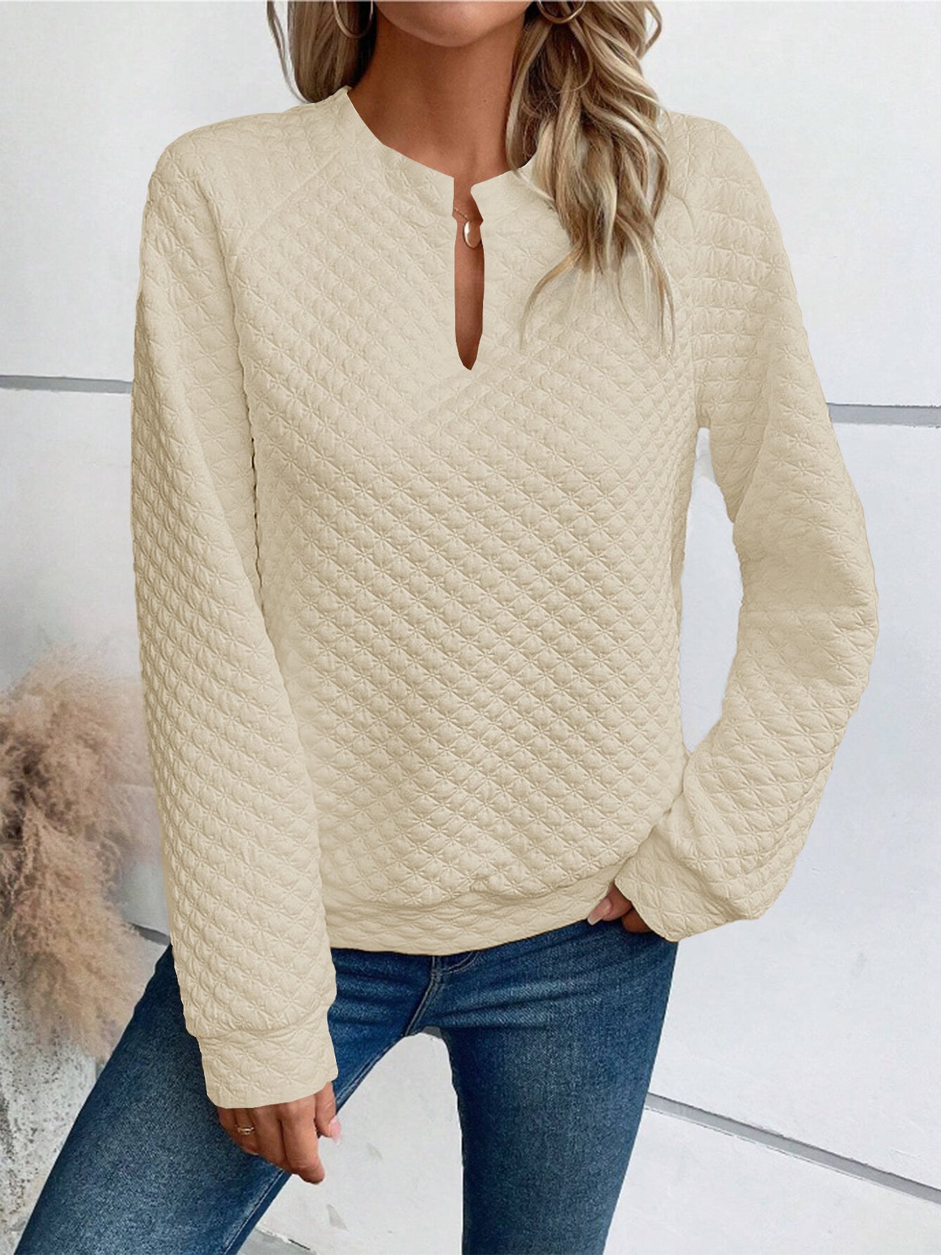 VivaEase Deep V Sweatshirt