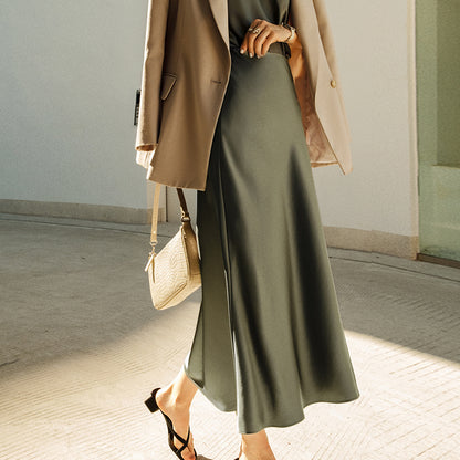 Limited Two-tone Silk Mermaid Skirt B31414 In Stock