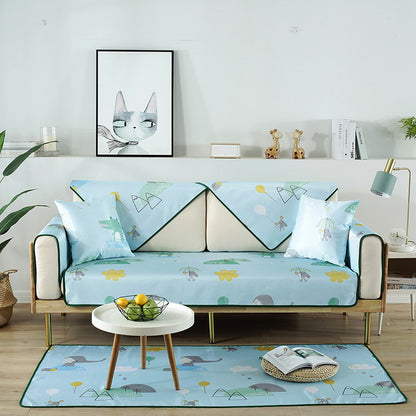 Summer washed ice silk sofa cushion