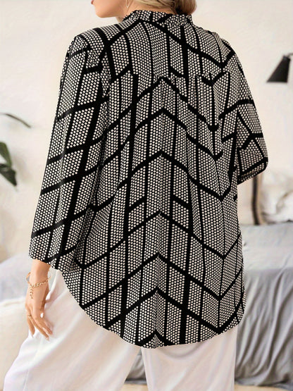 Dotella Breeze V-Neck Blouse