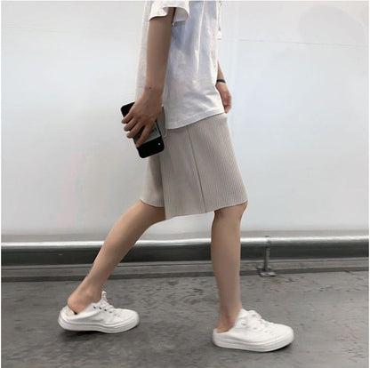New Hong Kong Style Ice Silk Shorts