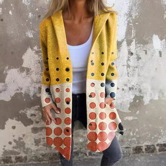 CozyWeave Long Knit Coat