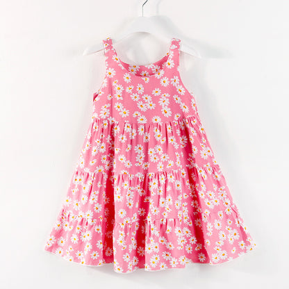 Cotton silk children's foreign style skirt