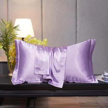Single Double Household Simple Ice Silk Pillowcase
