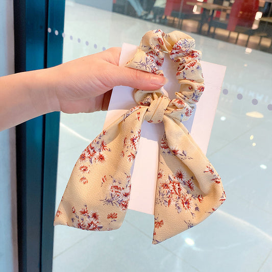 Silk Scarf Headband Women's Summer Turban Spring Tie Hair Accessories