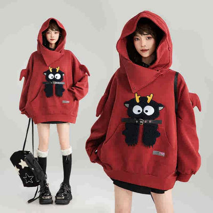 WhimsyCharm Embroidered Hoodie