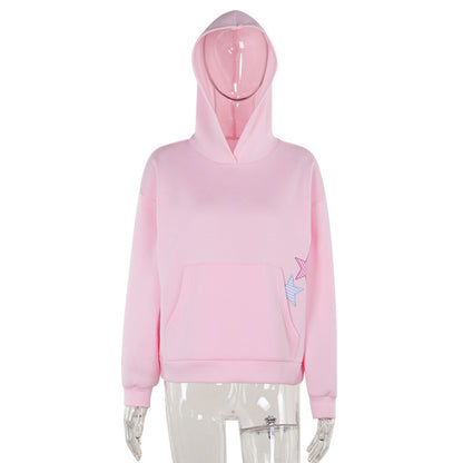 StitchTrend Embroidered Hoodie