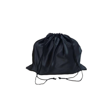Black Silk Color Tie Pocket With Smooth Storage Bag