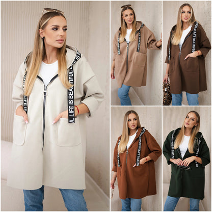 AthleWool™ Hooded Zip Coat