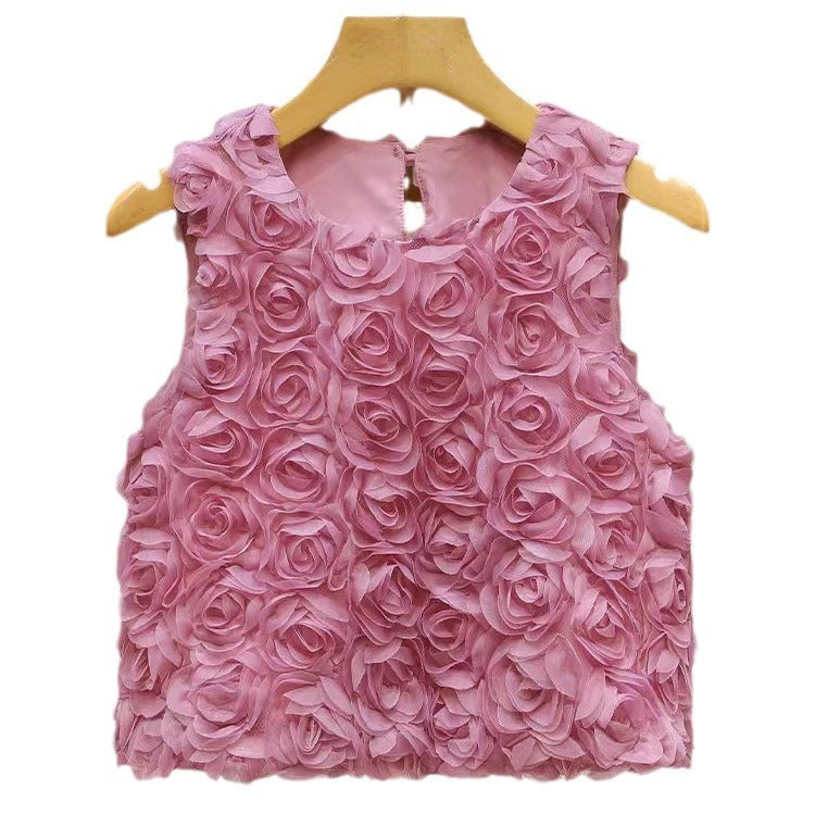 Rosé Bloom Sculpted Top