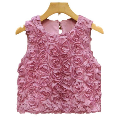 Rosé Bloom Sculpted Top