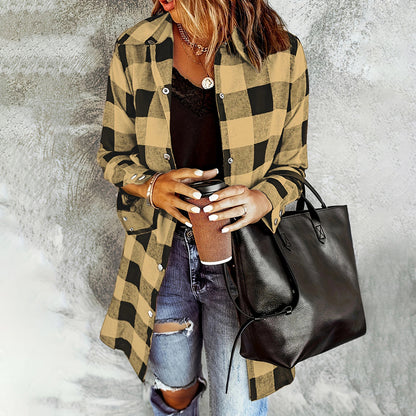 Harvest Plaid Button-Up Shirt