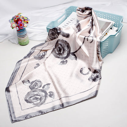 Women's 90cm Silk Like Bib Cashew Print