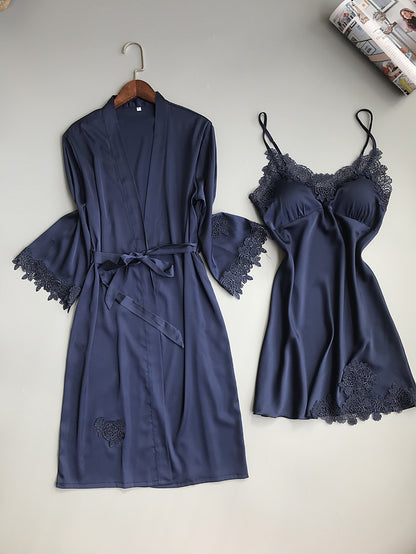 Two piece summer silk halter with breast pad