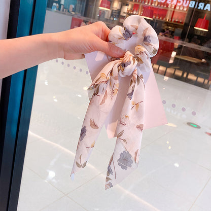 Silk Scarf Headband Women's Summer Turban Spring Tie Hair Accessories