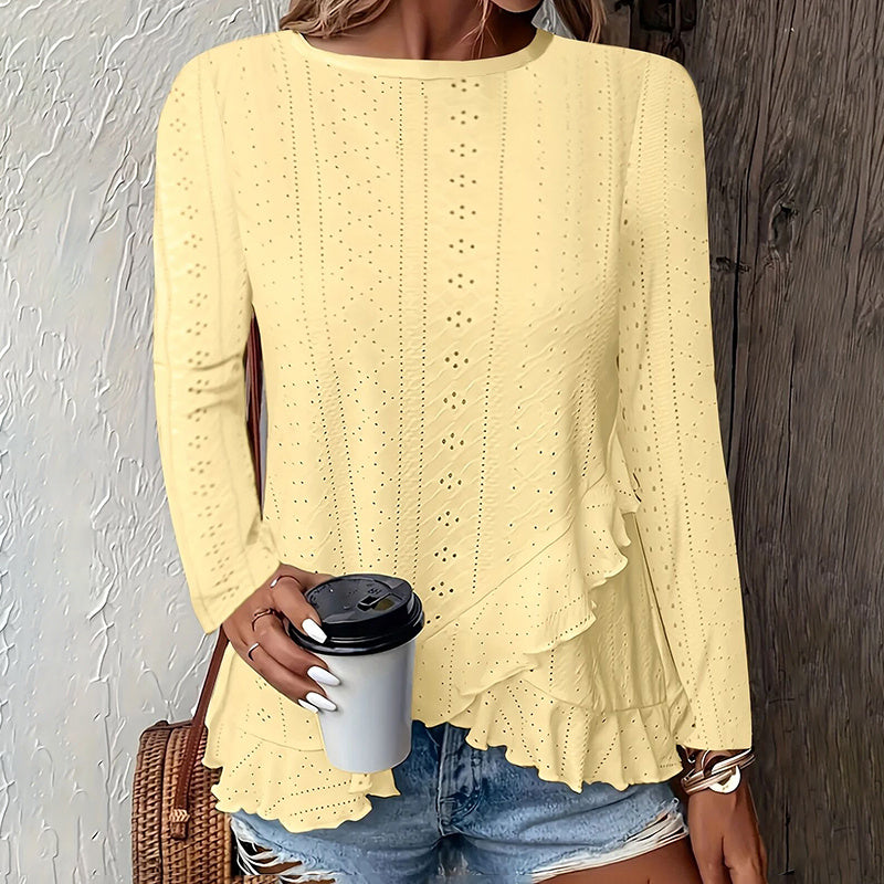 BreezeLace Ruffle Blouse