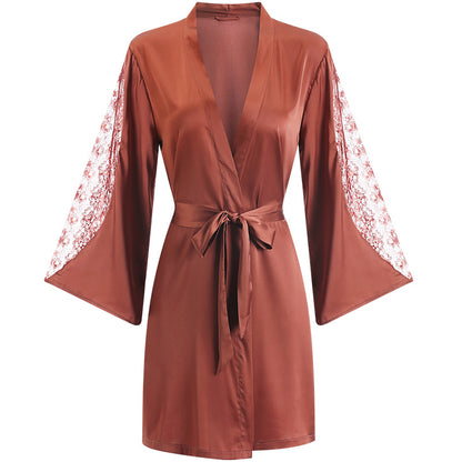 Ice silk halter suspender nightdress