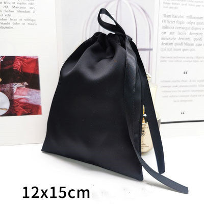Silk Drawstring Storage Bag Travel Organizer