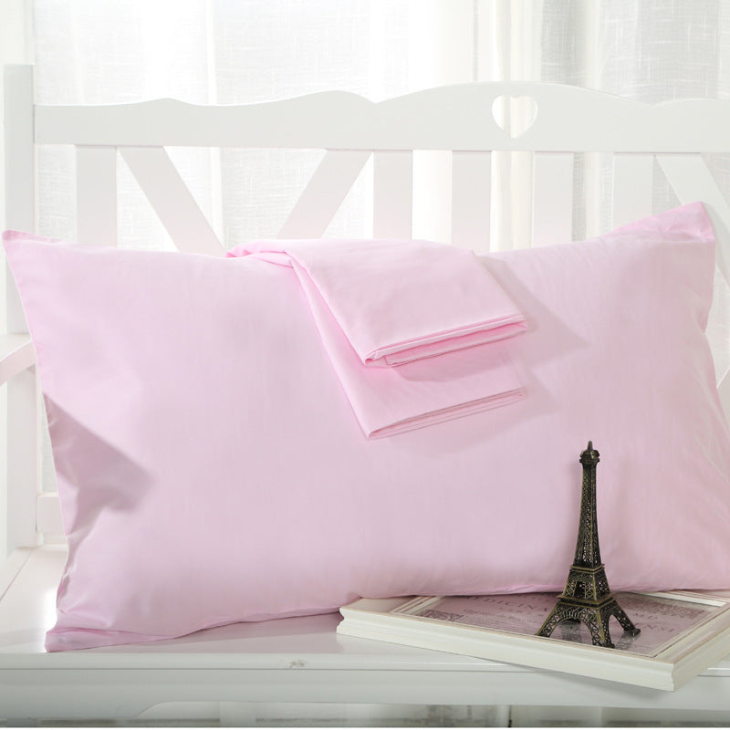 Cotton solid color pillowcase