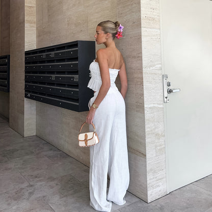 Ivory Breeze Cotton-Linen Set