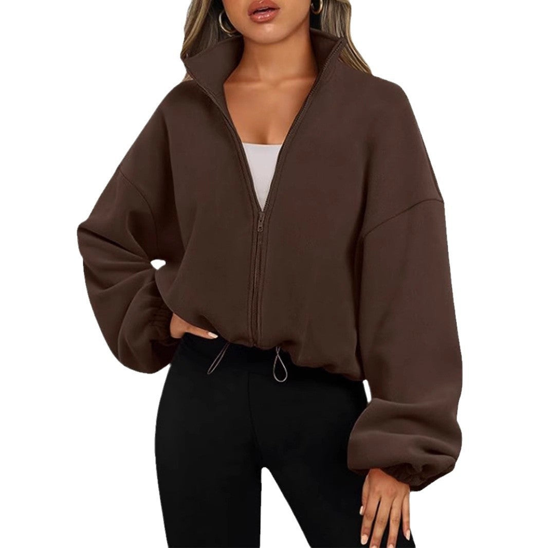 : EaseLuxe Zip Cardigan