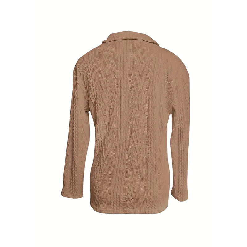 Velzora Zip Texture Top