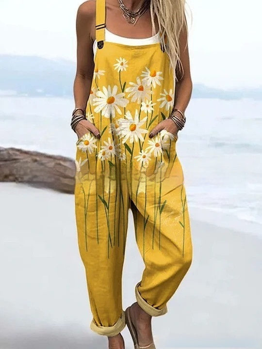 BlossomVerve™ Floral Jumpsuit