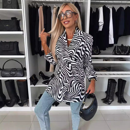 WildElegance Zebra Suit Coat