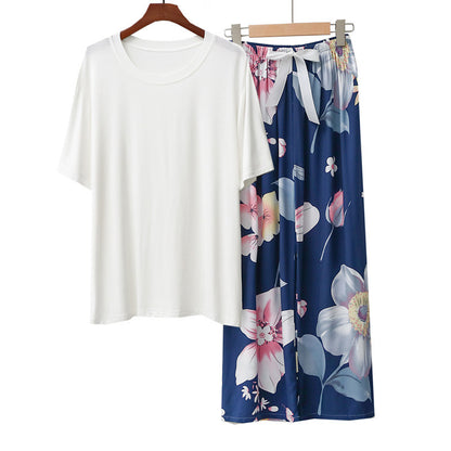 Homewear Pajamas Suit Women's Modal Cotton Silk