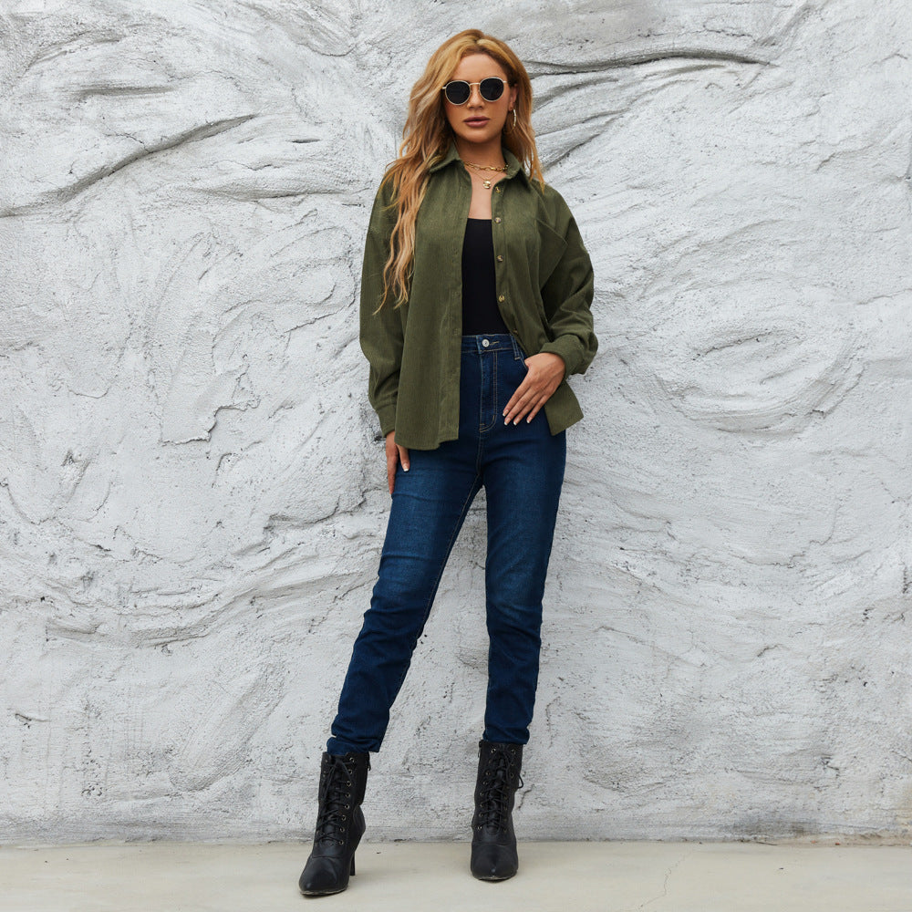 AmeriCord Loose Shirt Jacket
