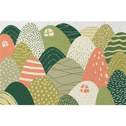 Silk Floor Household Door Mat Cutting
