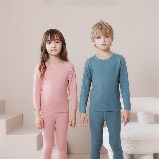 Children's Thermal Wool Silk Underwear Set