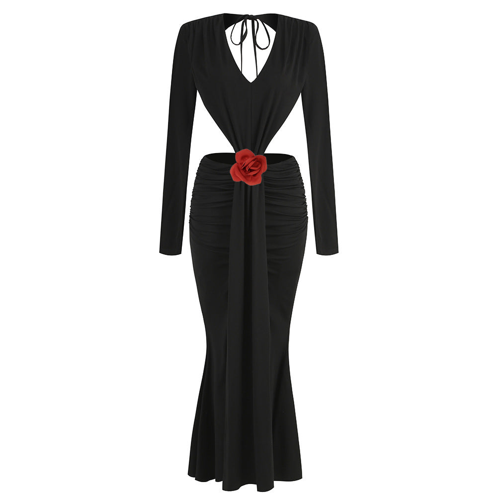 Petal Noir Siren Gown