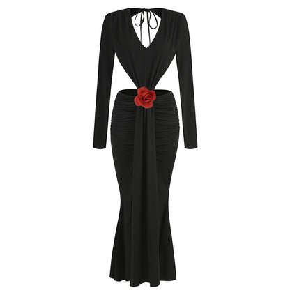 Petal Noir Siren Gown