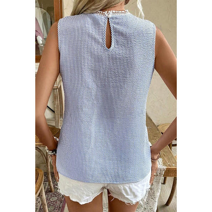 Serena Stripe Lace Vest