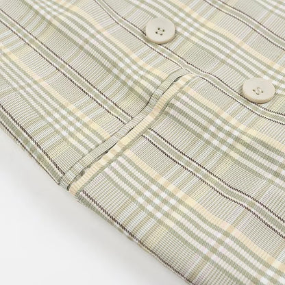 MetroPlaid Chic Blazer