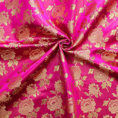 Ribbon Gold And Silver Silk Jacquard Cloth