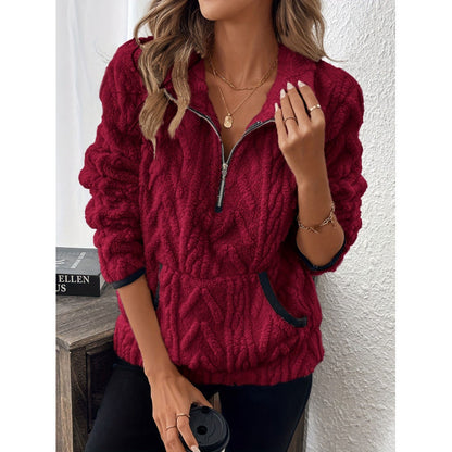 PlushTone Half-Zip Sweater